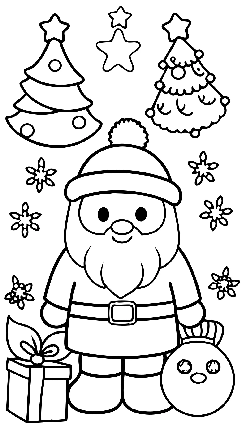 coloriages de Noël de la maternelle